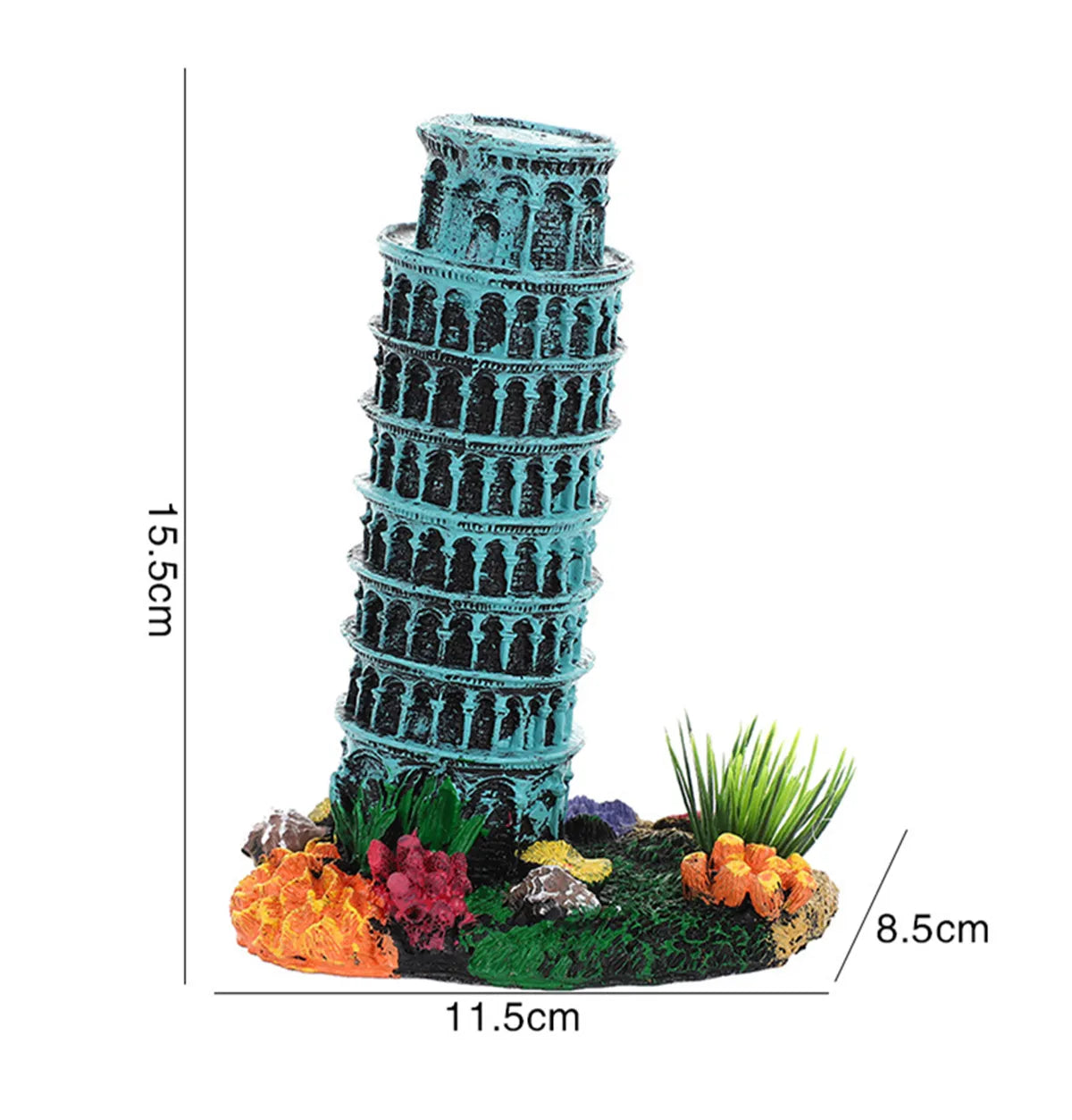 World Famous Architecture Landmark Aquarium Decor Building Model Ornaments