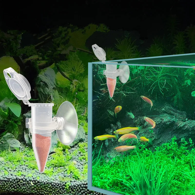 Automatic Fish Feeder Tapered Aquarium Worm Feeding Funnel Cup